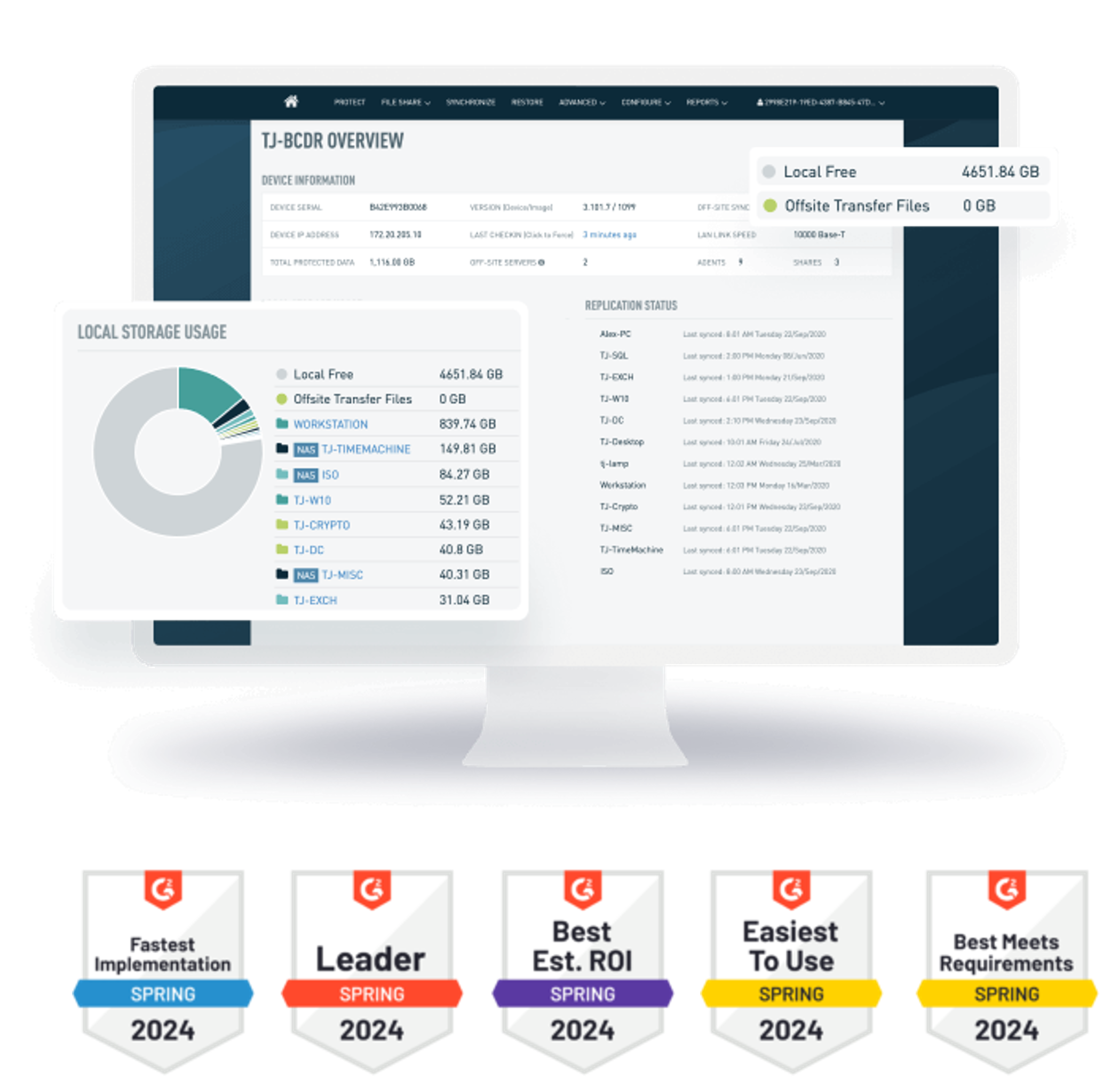 Datto Siris dashboard-Back Up & Disaster Recovery